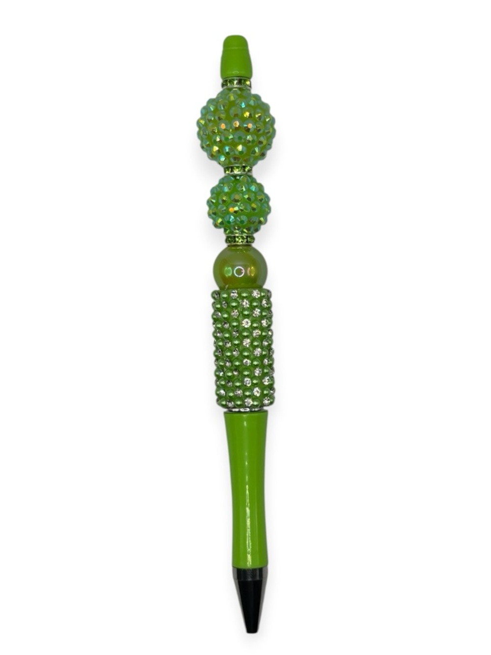 Handcrafted Green Crystal Beaded Pen
